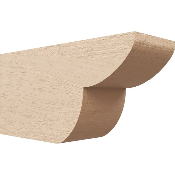 Ekena Millwork 4in. W x 6in. H x 12in. L Crestline Woodgrain TimberThane Rafter Tail, Primed Tan RFTUR04X06X12CRERCPR - main